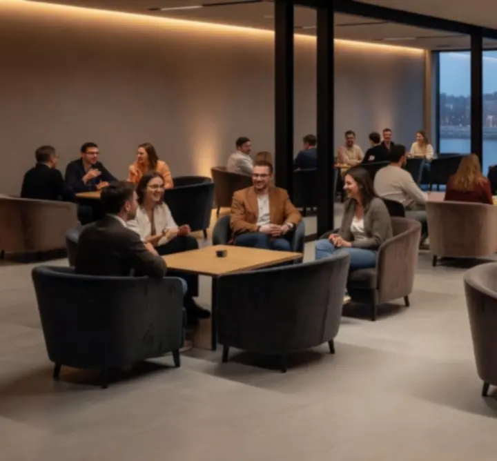 Modern, hangulatos beltéri rendezvényhelyszín a BARTOSZ MYSZKA Mouse Media-ben